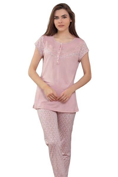 Pelin Pijama Costum de pijama pentru femei-2206-pudra