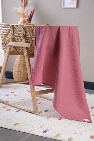 Bondberro 2 Layer 100% Cotton Muslin Blanket - Oeko-Teks Certified, 100X90 cm