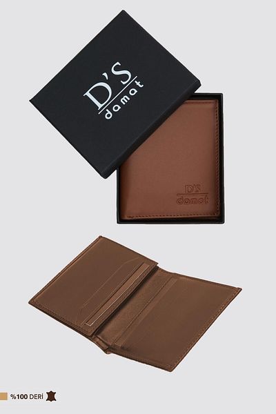 D'S Damat Портфейл от естествена кожа - обикновена кутия
