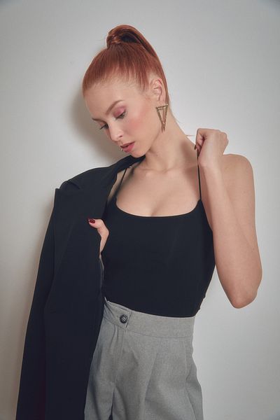 Fulla Moda Basic Bustier με λουράκι από σχοινί