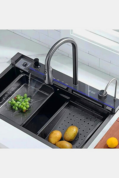 POLEX Teknolojik Akıllı 304 Paslanmaz Çelik Full Set Antasit Gri Piyano Tuşlu...