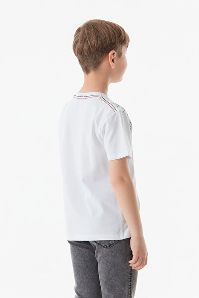 Fulla Moda Κείμενο εμπριμέ μπλουζάκι για αγόρι