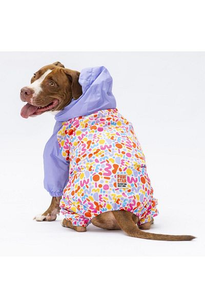 Pawstar Marsala Large Breed Dog Jumpsuit Raincoat Dog Raincoat Dog Outfit Dog Suit