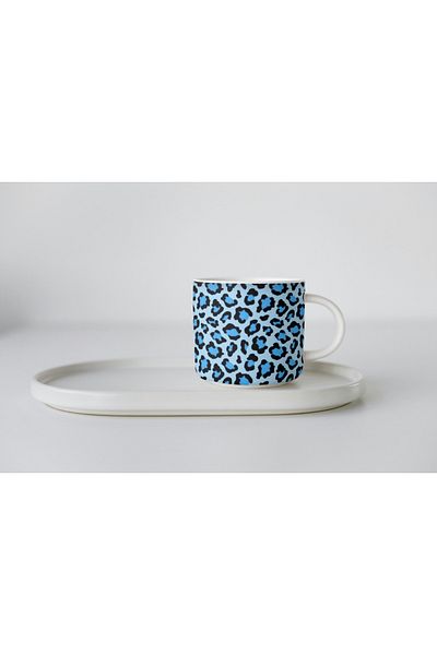 EYBaskı Tasarım Porcelain Leopard Print Nescafe Cup