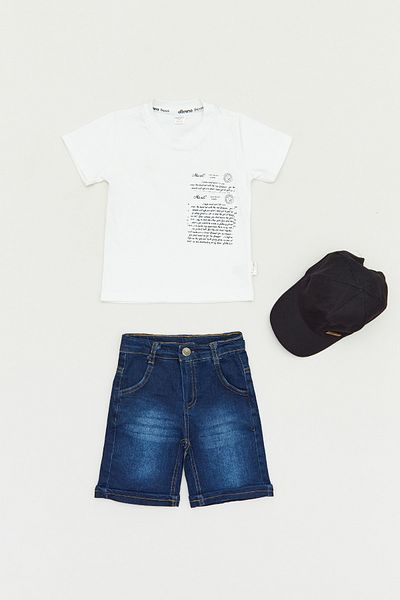 Fulla Moda Boy's Set - Printed Hat and Accessories
