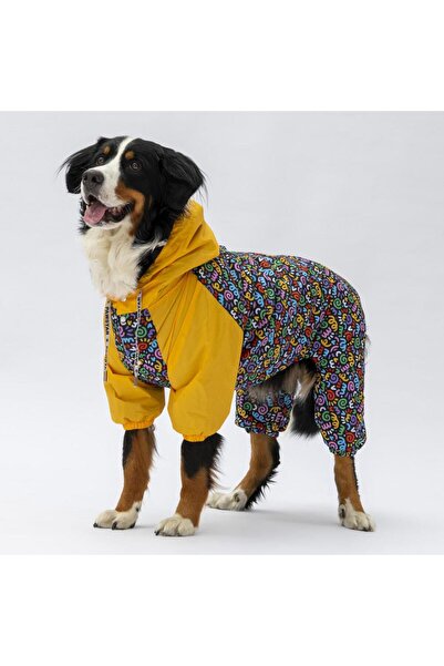 Pawstar Ferrara Büyük Irk Köpek Tulum Yağmurluğu Köpek Yağmurluk Köpek Kıyafeti Köpek Elbisesi