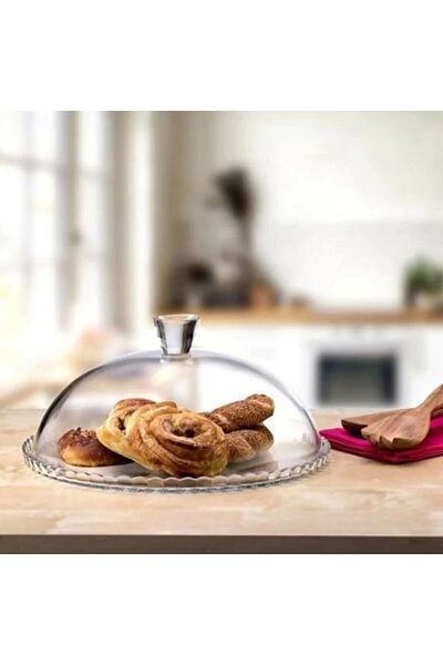 Paşabahçe 95198 Model Glass and Cake Jar with Lid