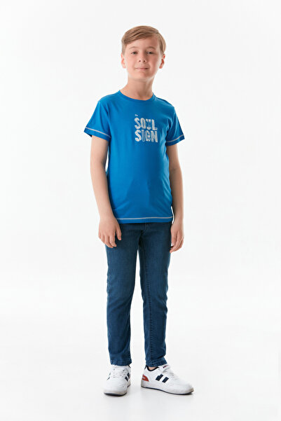 Fulla Moda Μπλουζάκι για αγόρι - εμπρός και πίσω με στάμπα