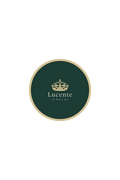 Lucente Jewellery Hediye Kutulu 925 Ayar Altın Gümüş Kaplama 3 Boyutlu Harf Kolye Isim Baş Harfli U Harfi Kolyesi