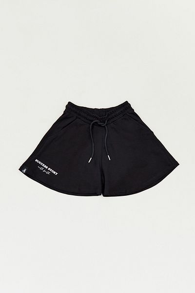 Fulla Moda Girl's Shorts - Text Printed and Elastic Waist