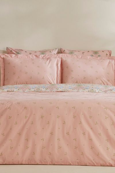 Karaca Home Set cuvertură dublu Flovy - 100% bumbac, pudră