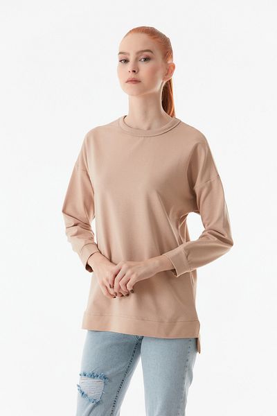 Fulla Moda Hanorac de bază cu gât crew