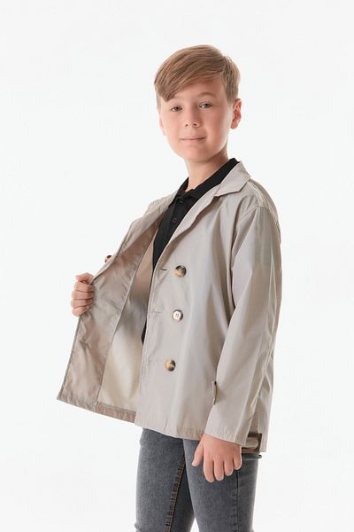 Fulla Moda Belted Belted Double-breasted Collar Boy 3-piece Set