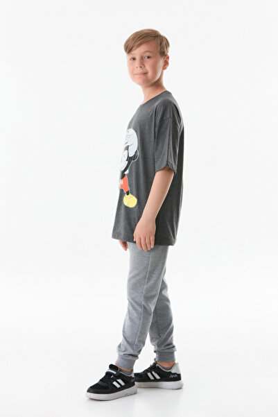 Fulla Moda Printed Crew Neck Unisex Kids T-Shirt