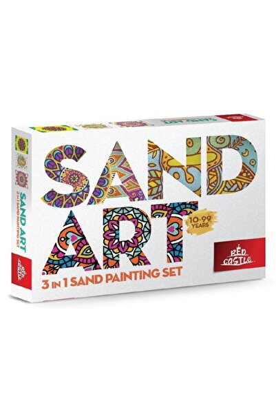 Red Castle Yetişkin Kum Boyama Aktivite Seti Sand Art(KUM SANATI)3in1 Relax V...