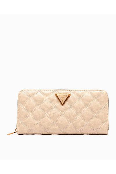 Guess Portofel mare cu logo Giully Leather Goods