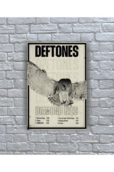 icase Deftones Müzik grubu Poster Albüm Kapak Ahşap Tablo