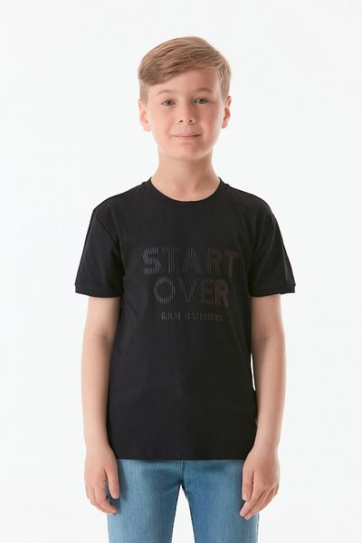 Fulla Moda Printed Crew Neck Boys' T-Shirt