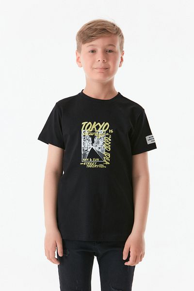 Fulla Moda Boy's T-Shirt - Crew Neck, Front and Back Printed