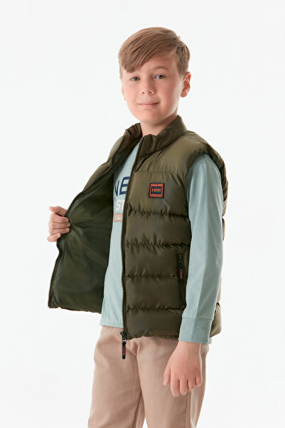 Fulla Moda Unisex Παιδικό γιλέκο - Εθνόσημο και φερμουάρ