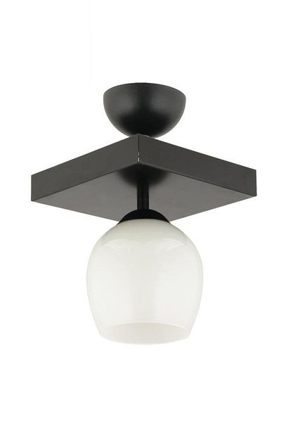 Lambadar Modern White Glass Model Single Square Plafonier Chandelier Living Room Kitchen Bedroom Hall