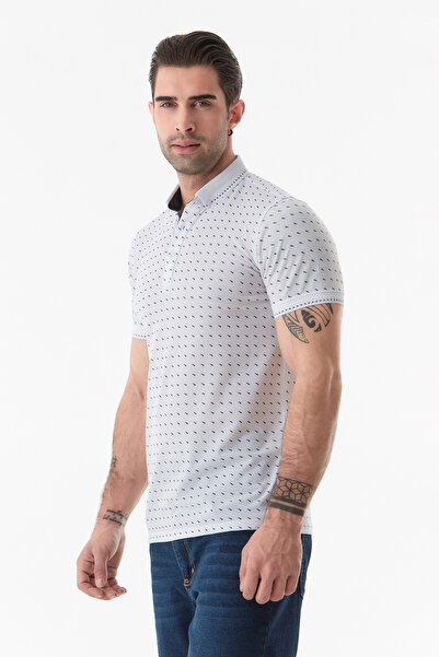 Fulla Moda Polo Neck Printed T-Shirt