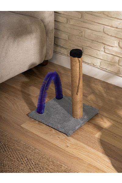 BEYLİNİ 40cm Height Grey Folding Board Cat Itching and Spraying Board