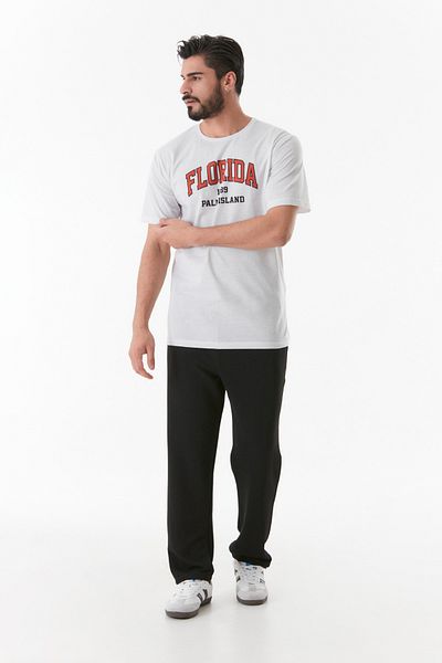 Fulla Moda Florida Printed Crew Neck T-Shirt