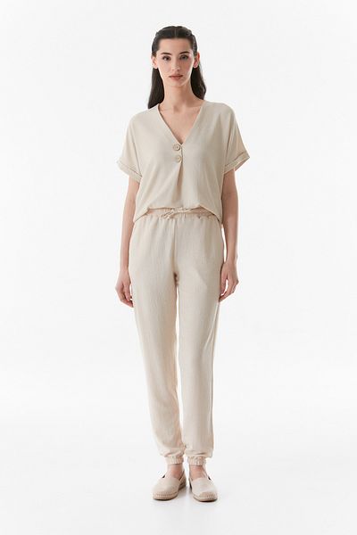 Fulla Moda Elastic Waist Jogger Pants