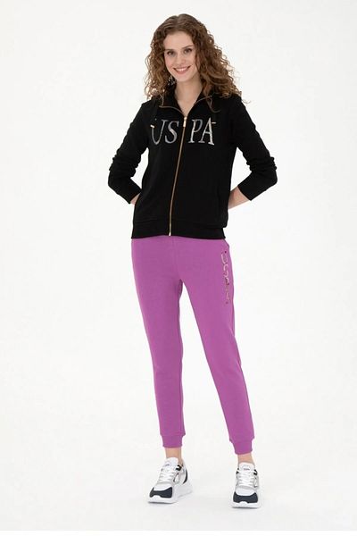 U.S. Polo Assn. U.S. Polo Assn. Pantaloni de trening violet pentru femei
