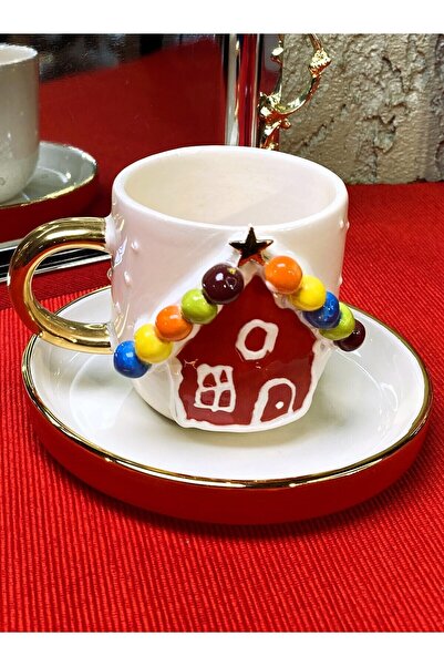 Monako Limited Edition 24 Ayar Altın Dekorlu, Kurabiye Evi Kabartmalı, El Yap...