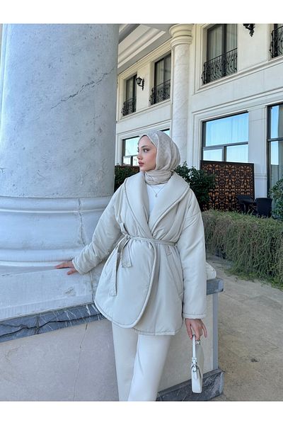 HENZA Inflatable Coat with Straight Belt