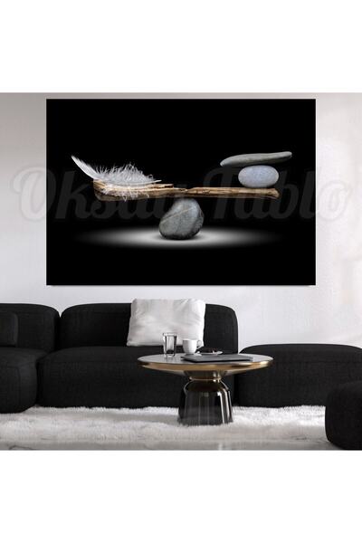 Limitless Design Διακοσμητικός πίνακας από καμβά με εκτύπωση HD Balance Stone...