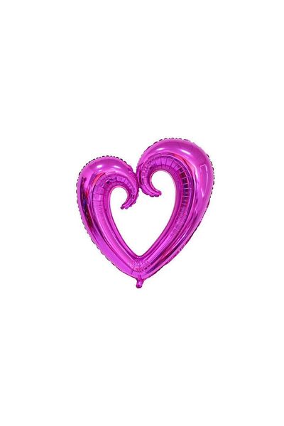 Organizasyon Pazarı Empty Purple Heart Foil Balloon 90 Cm