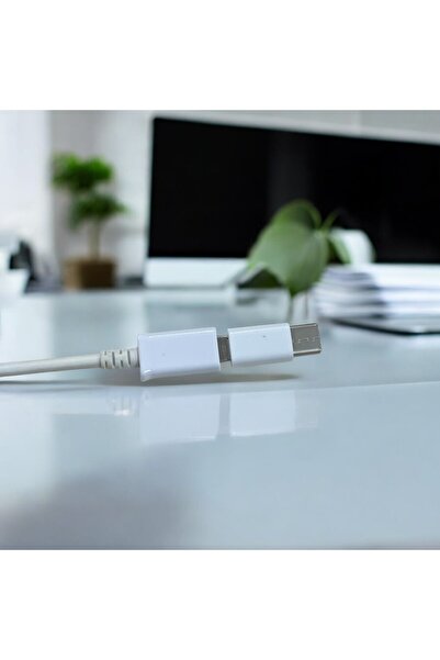 Tek-İş Dönüştürücü Micro USB>Type-C Beyaz Renk