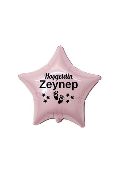 Organizasyon Pazarı 18 inç Pembe Renk Yeni Doğan Kişiye Özel Hoşgeldin Bebek ...