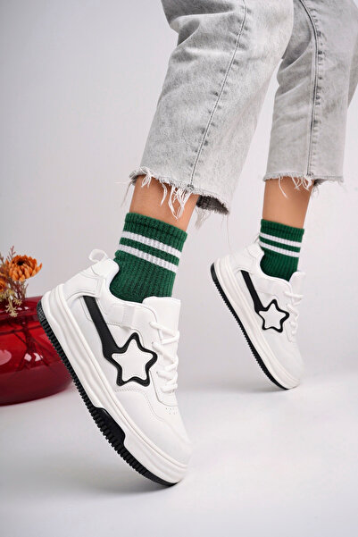 infinite8 Unisex, Kadın,  Erkek Günlük Spor Ayakkabı Sneaker  Yıldızlı