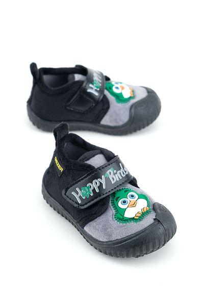 GEZER Winter Velcro Adjustable Comfortable Sole Happy Birds Baby Men's Slippers Shoes