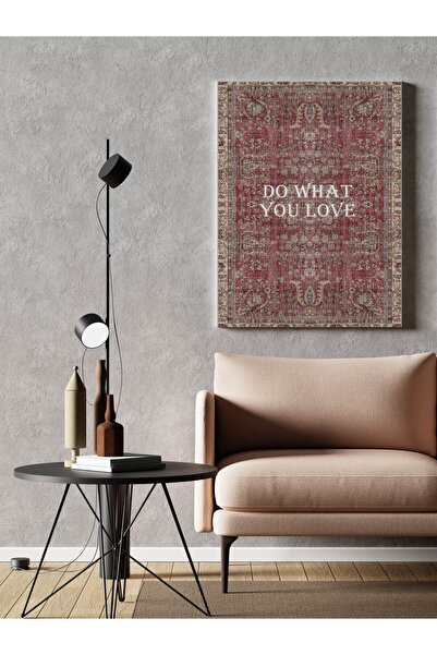 gurbaart HD Dijital Baskı Dikey Kanvas Tablo Do What You Love Vintage Temalı ...