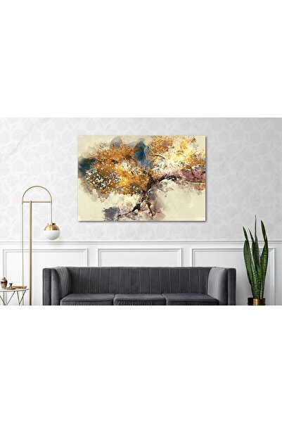 Limitless Design Pictură decorativă pe pânză cu copac platane abstract, impri...
