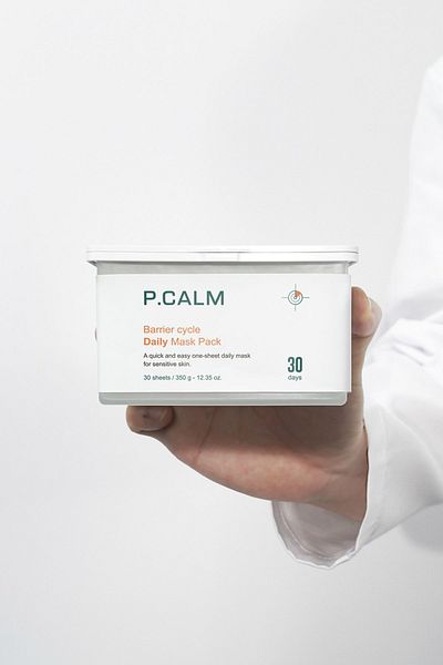 P Calm P.Calm Repairing, Oil and Sebum Balancing Barrier Cycle Mask Containing Allantoin, Papaya, Arginine