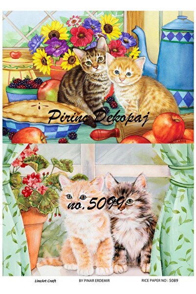 LİNEART ورق ديكوباج خطي منقوش بالنحاس - 29x42 رقم: L5089