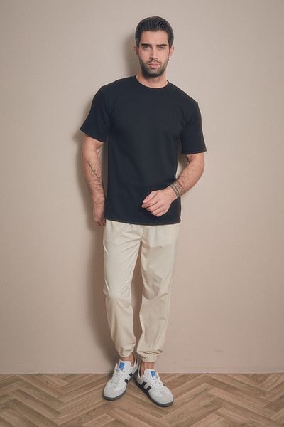 Fulla Moda Μπλουζάκι Jacquard Crew Neck