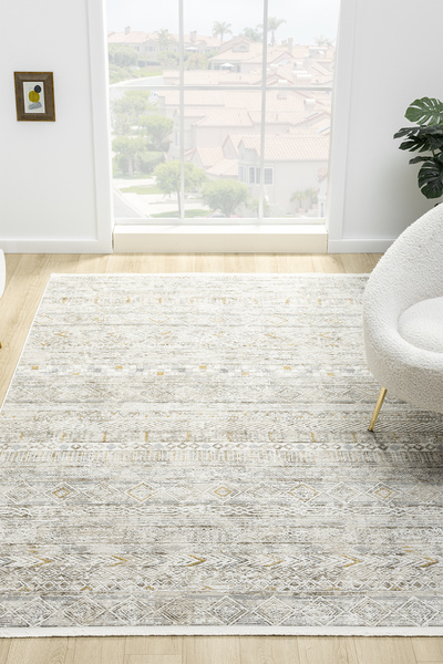 Prestige Halı Hernes Krem Salon Oturma Odası Çocuk Odası Yatak Odası Halısı HM6001