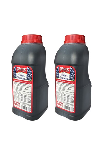 Tunas Üzüm Pekmezi 600 Gr Plastik x 2 Adet (1200 gr)