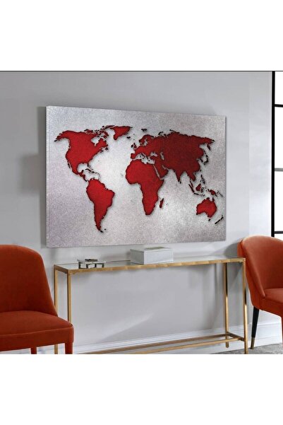 Limitless Design Map Pattern Decorative Stylish Hd Print Canvas Painting