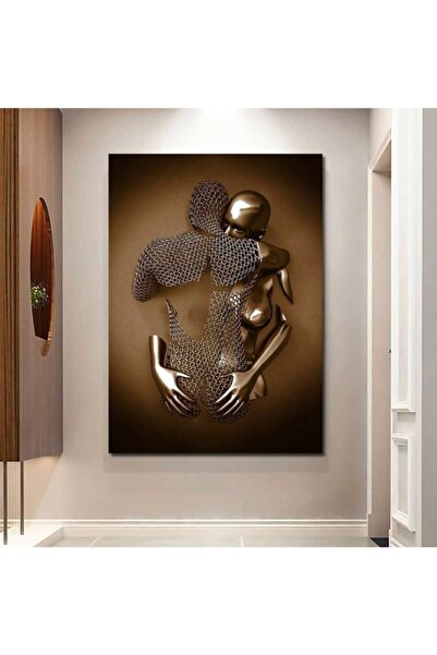 GülsenArt Dekoratif Teslimiyet HD Dijital Baskı Dikey Kanvas Tablo Oturma Oda...