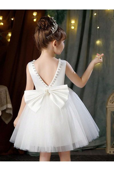 nsmkidslife Κοριτσίστικο φόρεμα με πέτο με πέρλες Βιολετί Μοντέλο Γενέθλια Αποφοίτηση Ανάγνωση Βραδινό Φόρεμα