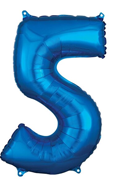 Organizasyon Pazarı 34 بوصة 5 أرقام زرقاء اللون احباط بالون