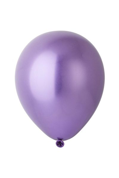 Organizasyon Pazarı 5 Inch Purple Color 10 Pieces Small Size Chrome-Mirror-Mirrored Decoration Balloon